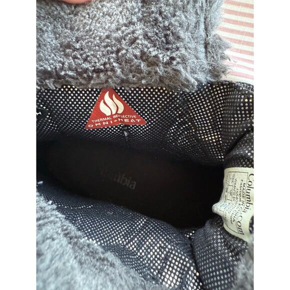 Columbia Winter Boots Womens 9 Minx Shorty Omni-Heat Black Faux Fur BL1593-010 - Picture 6 of 8